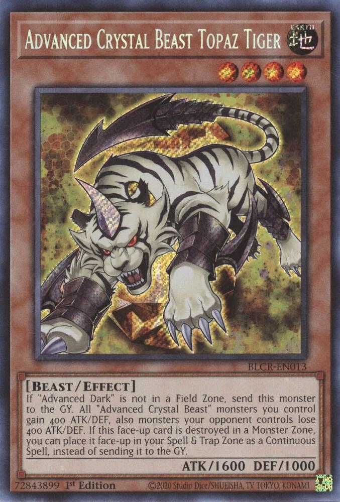 Advanced Crystal Beast Topaz Tiger card image