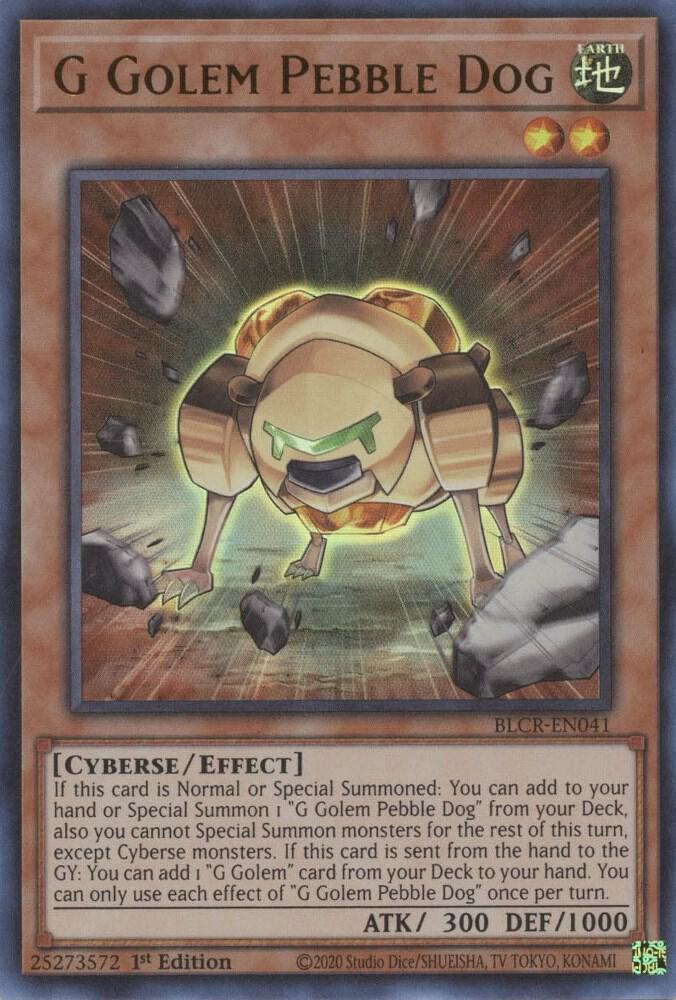 G Golem Pebble Dog card image