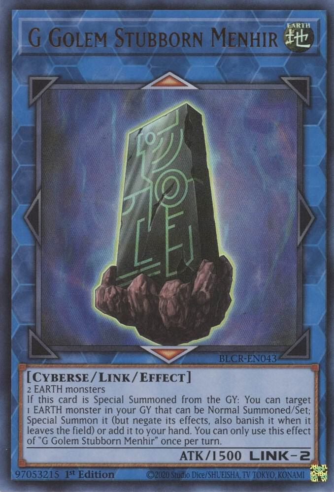 G Golem Stubborn Menhir card image