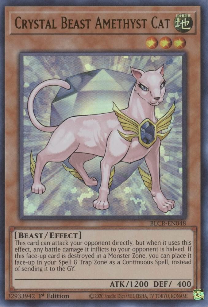 Crystal Beast Amethyst Cat card image
