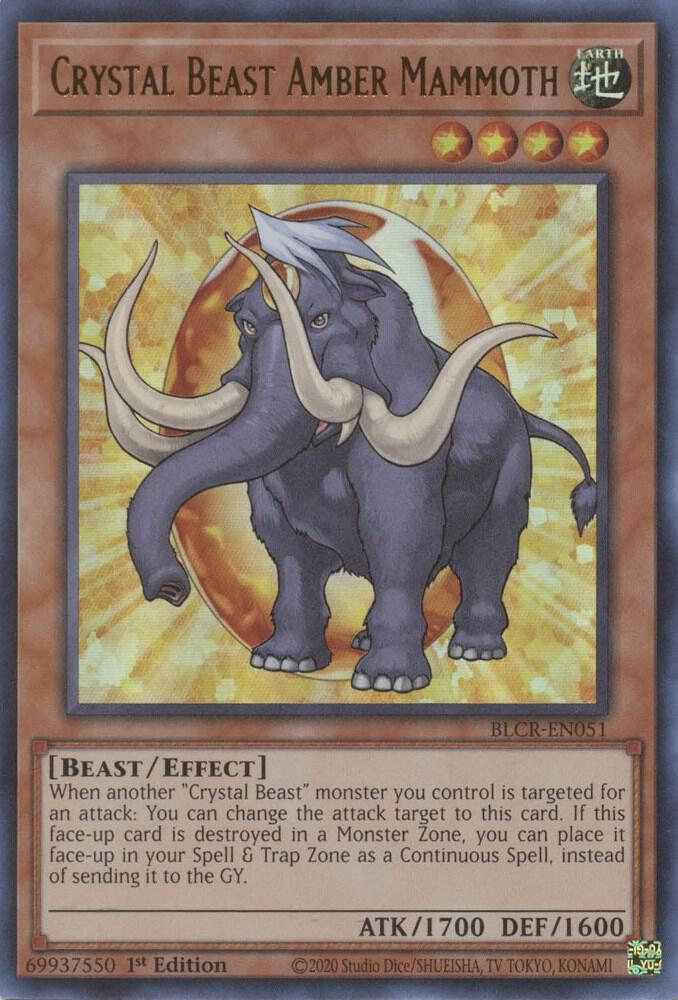 Crystal Beast Amber Mammoth card image