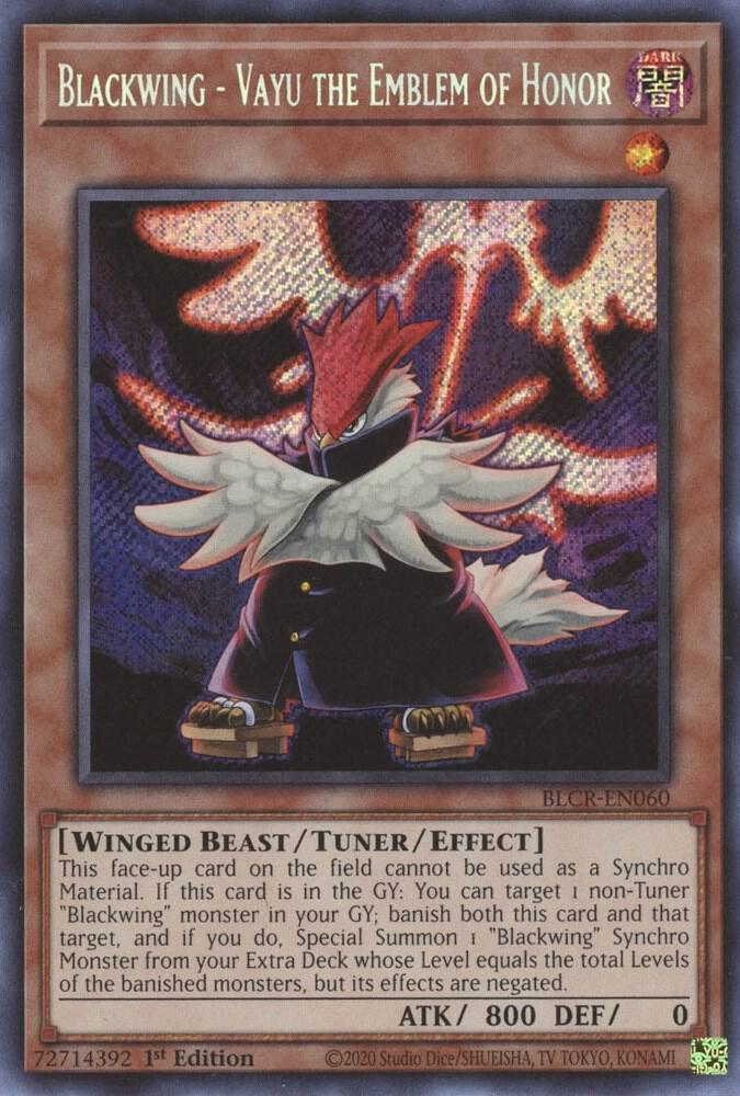 Blackwing - Vayu the Emblem of Honor card image