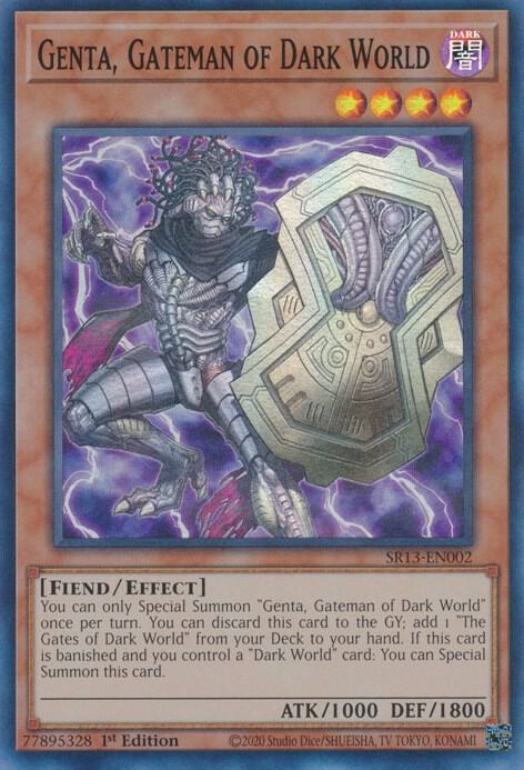 Genta, Gateman of Dark World (1st Edition) card image