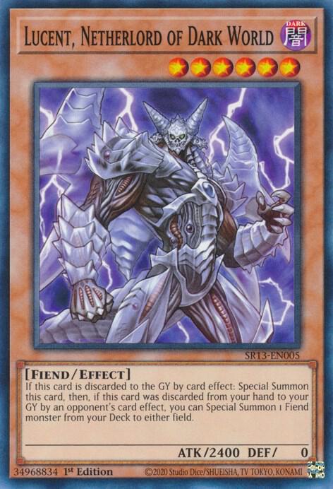 Lucent, Netherlord of Dark World (1st Edition) card image