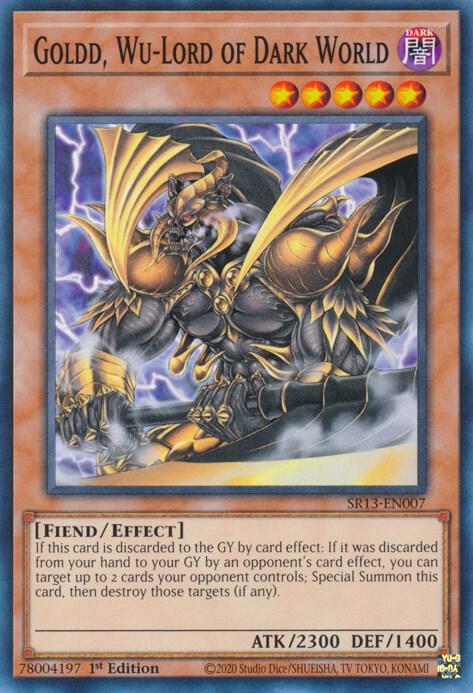 Goldd, Wu-Lord of Dark World (1st Edition) card image