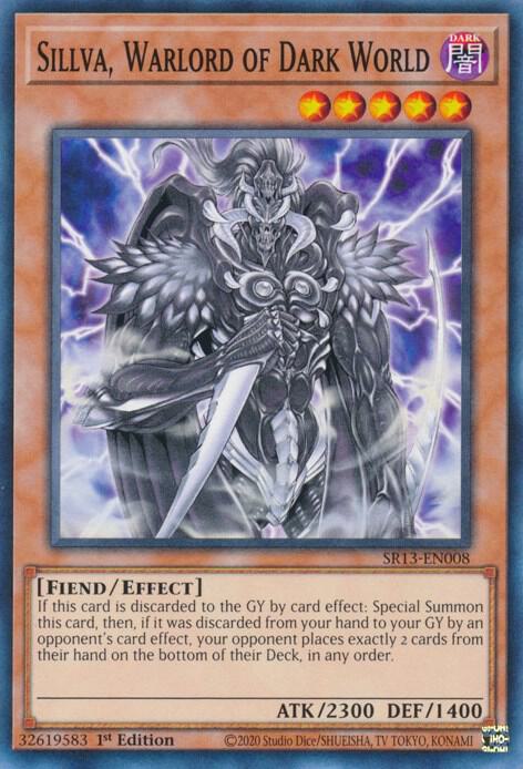 Sillva, Warlord of Dark World (1st Edition) card image