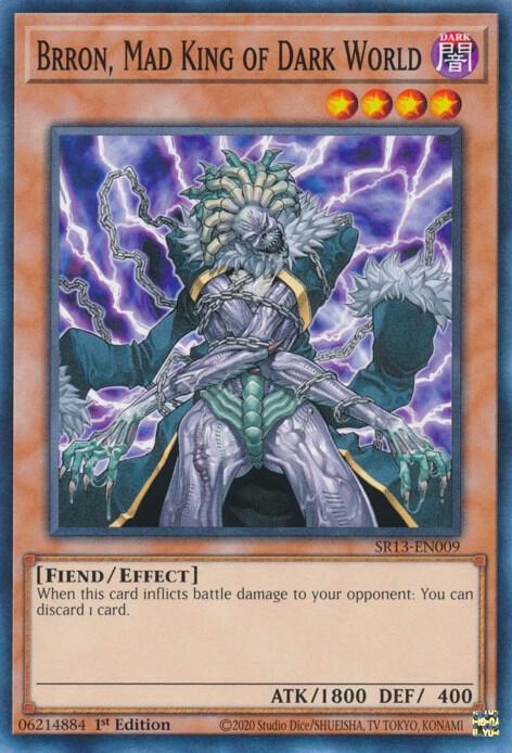 Brron, Mad King of Dark World (1st Edition) card image