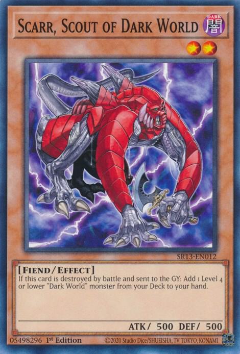 Scarr, Scout of Dark World (1st Edition) card image