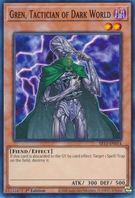 Gren, Tactician of Dark World (1st Edition) card image