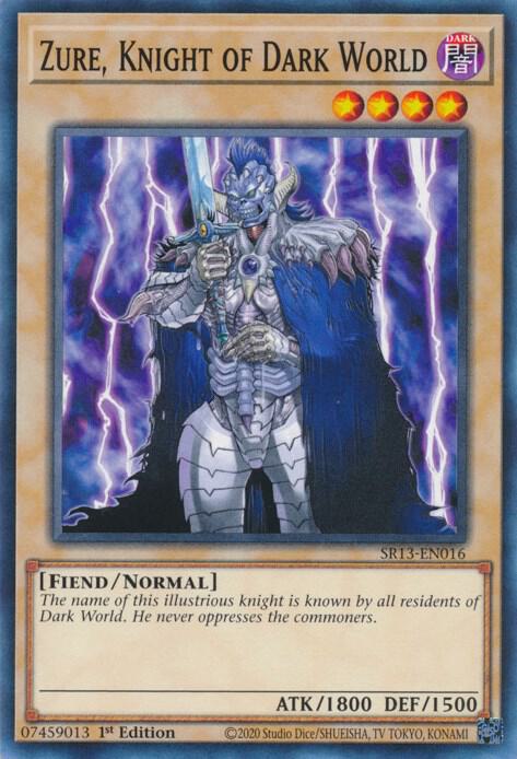 Zure, Knight of Dark World (1st Edition) card image