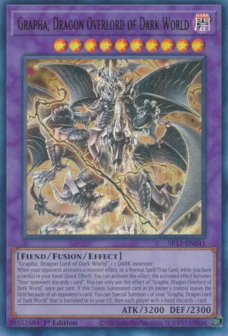 Grapha, Dragon Overlord of Dark World (1st Edition) card image
