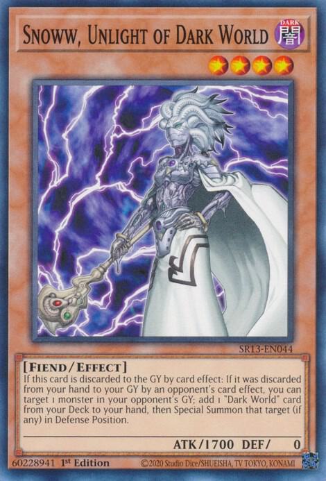 Snoww, Unlight of Dark World (1st Edition) card image