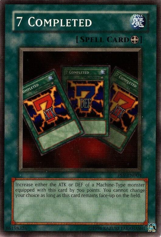 7 Completed card image