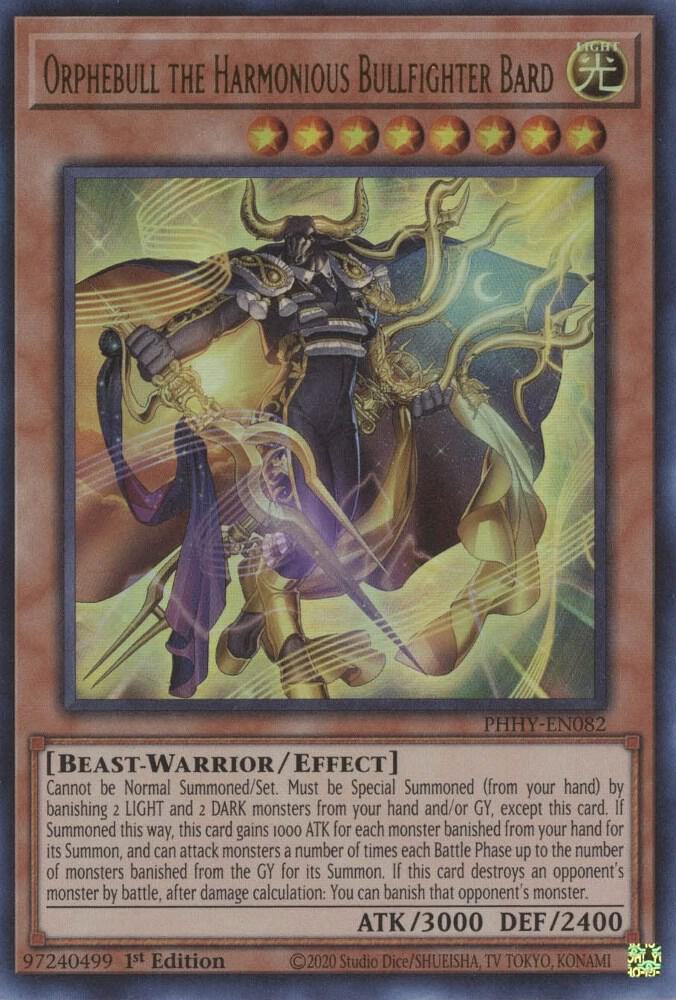 Orphebull the Harmonious Bullfighter Bard card image