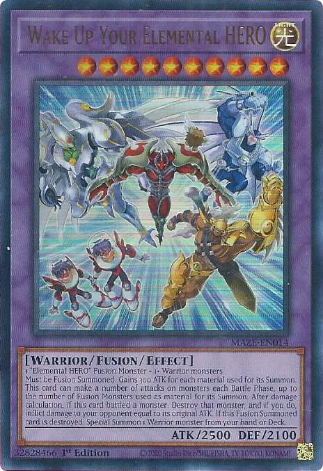 Wake Up Your Elemental HERO card image