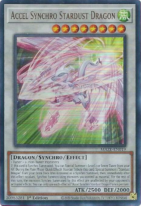 Accel Synchro Stardust Dragon card image