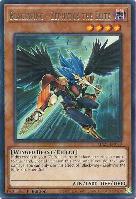 Blackwing - Zephyros the Elite card image
