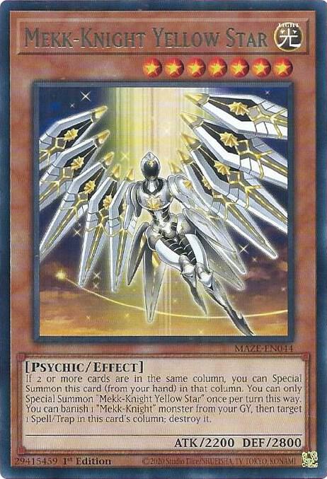 Mekk-Knight Yellow Star card image