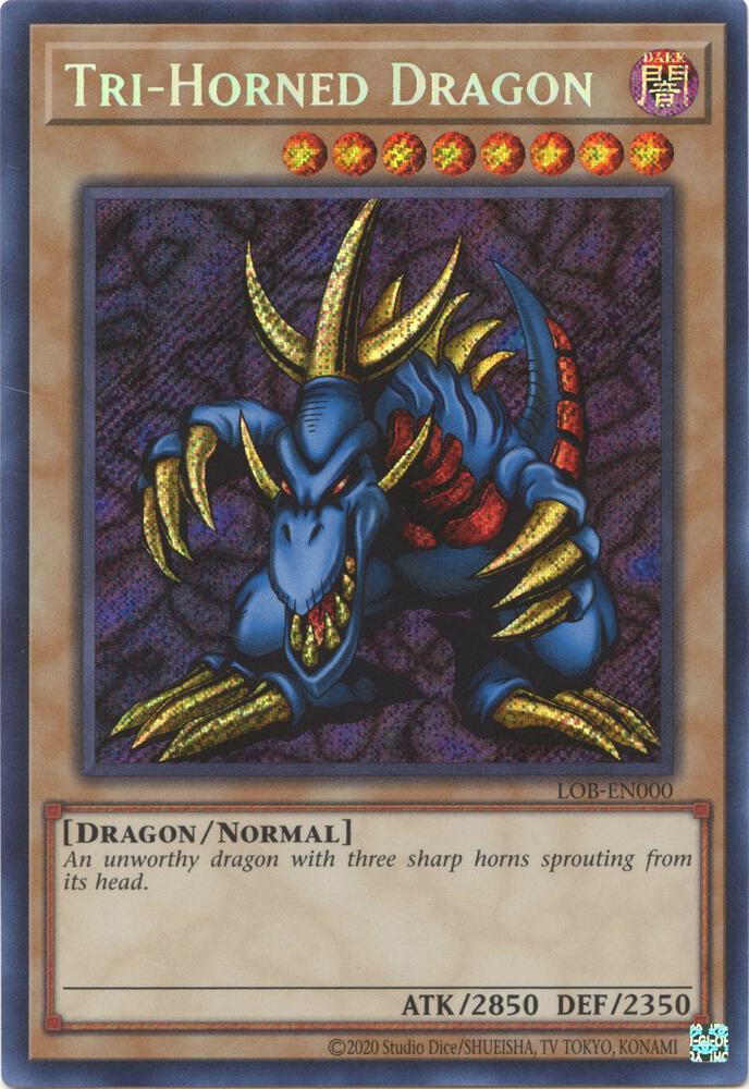 Tri-Horned Dragon (LOB-EN000) card image