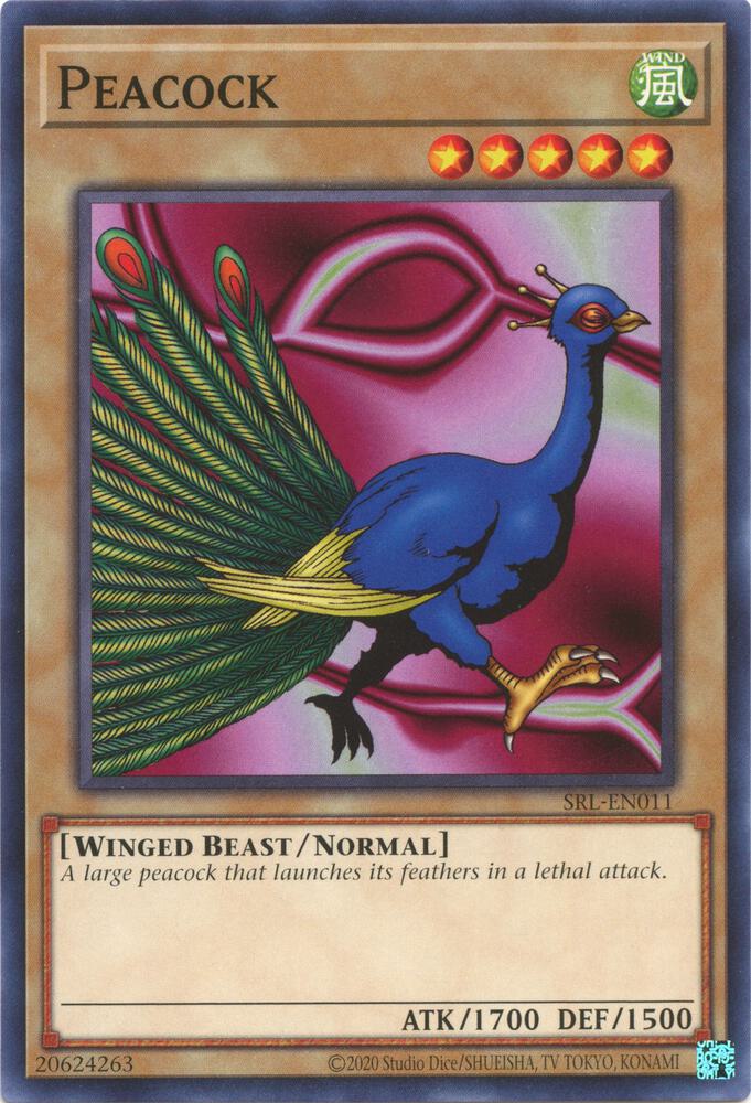 Peacock card image