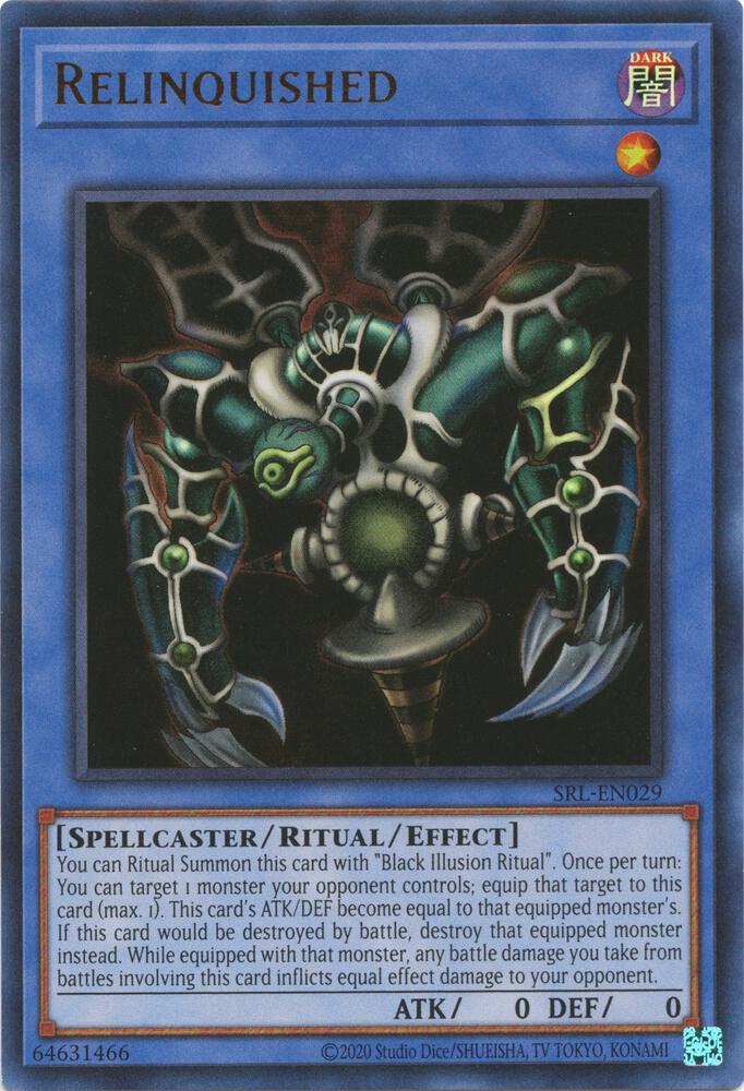 Relinquished card image