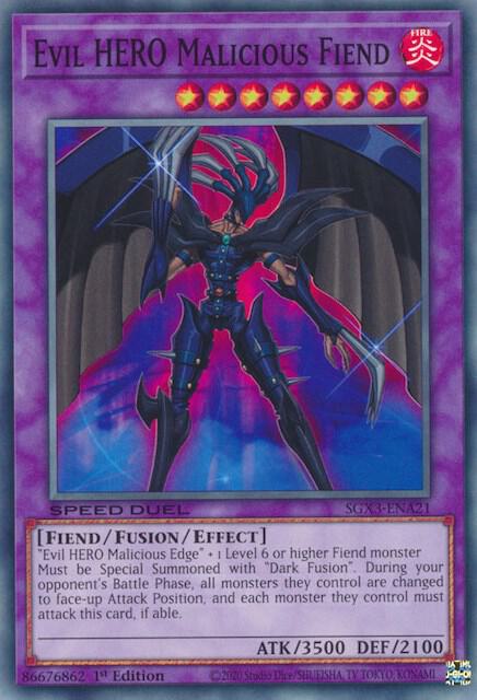 Evil HERO Malicious Fiend card image