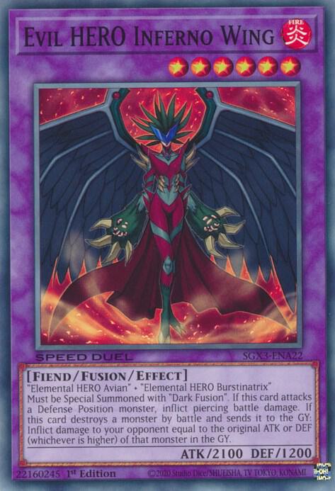 Evil HERO Inferno Wing card image