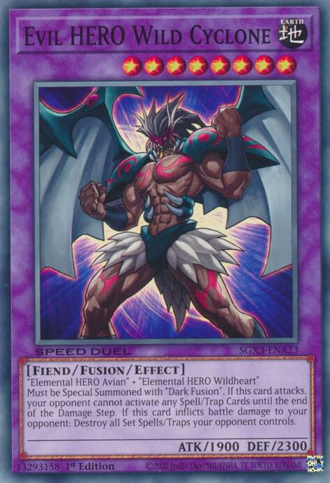 Evil HERO Wild Cyclone card image
