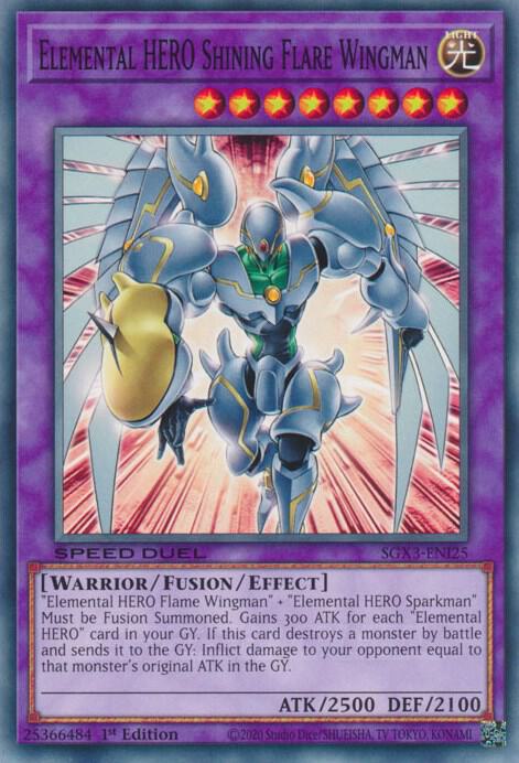 Elemental HERO Shining Flare Wingman card image