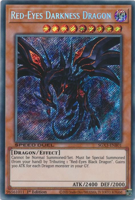 Red-Eyes Darkness Dragon (Secret Rare) card image