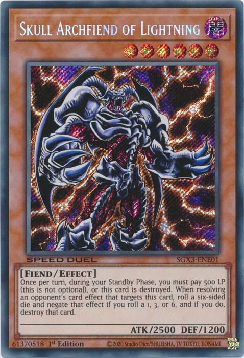 Skull Archfiend of Lightning (Secret Rare) card image