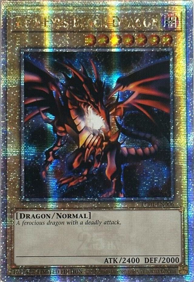 Red-Eyes Black Dragon (Quarter Century Secret Rare) card image