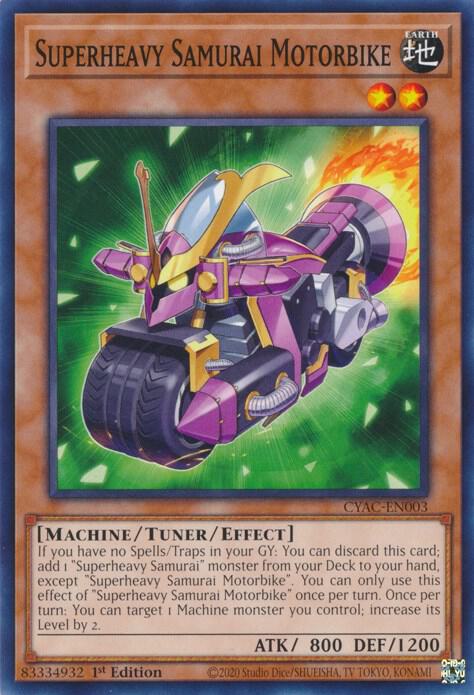 Superheavy Samurai Motorbike card image