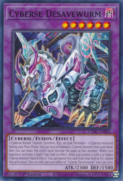 Cyberse Desavewurm card image