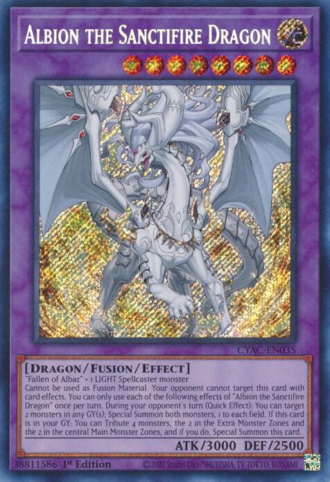 Albion the Sanctifire Dragon card image