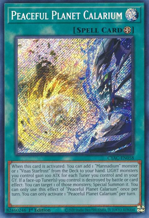 Peaceful Planet Calarium card image