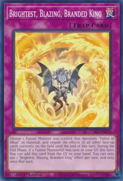 Brightest, Blazing, Branded King card image