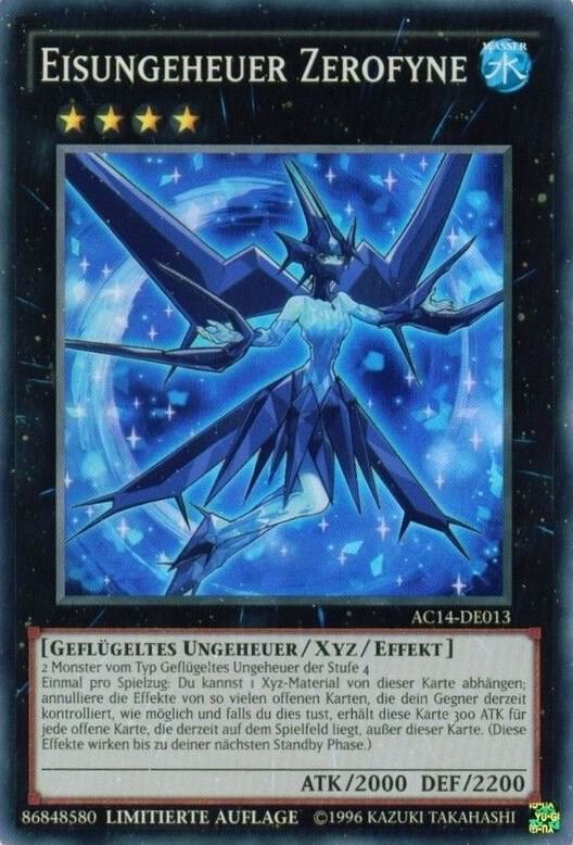 Ice Beast Zerofyne (German) - "Eisungeheuer Zerofyne" card image