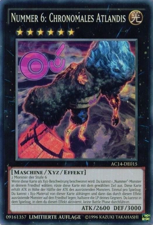 Number 6: Chronomaly Atlandis (German) - "Nummer 6: Chronomales Atlandis" card image
