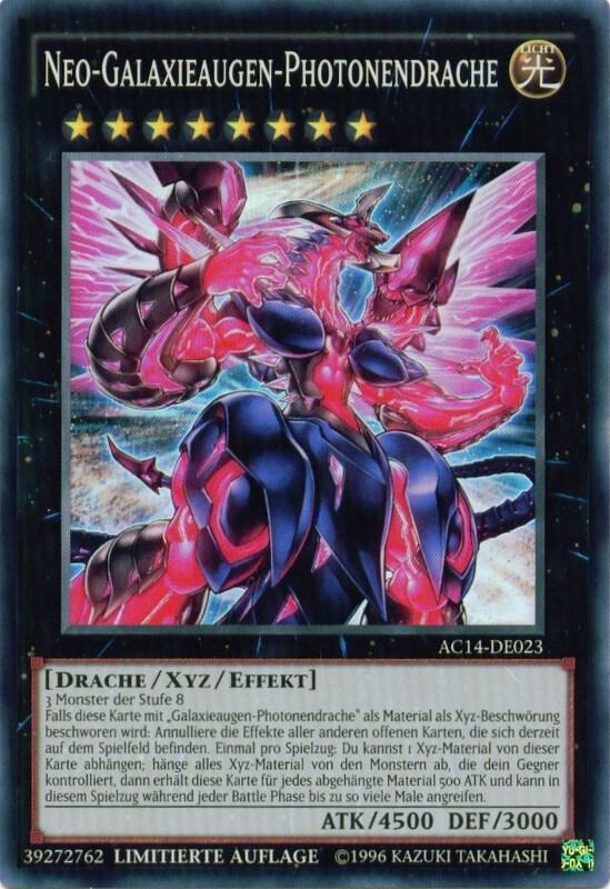 Neo Galaxy-Eyes Photon Dragon (German) - "Neo-Galaxieaugen-Photonendrache" card image
