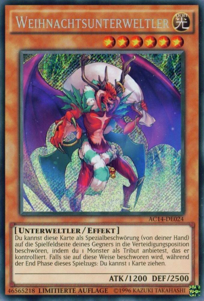 Santa Claws (German) - "Weihnachtsunterweltler" card image