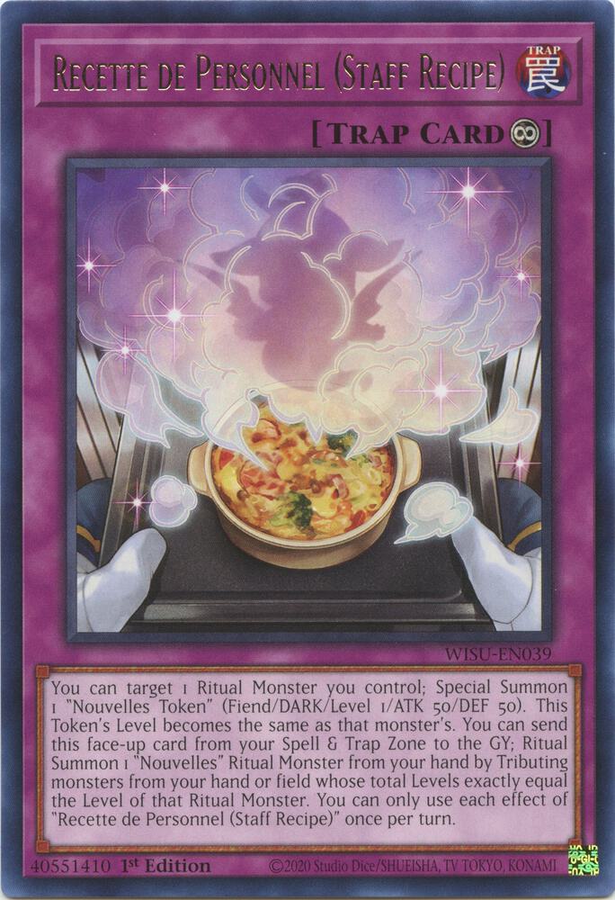 Recette de Personnel (Staff Recipe) card image