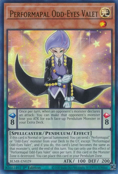Performapal Odd-Eyes Valet card image