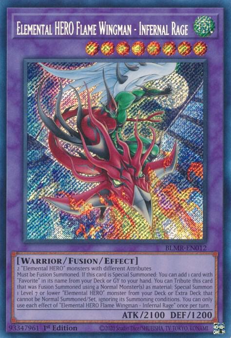 Elemental HERO Flame Wingman - Infernal Rage card image