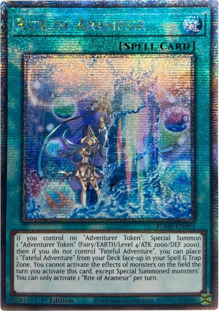 Rite of Aramesir (Quarter Century Secret Rare) card image