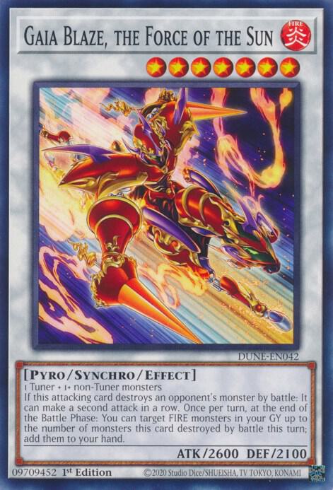 Gaia Blaze, the Force of the Sun card image