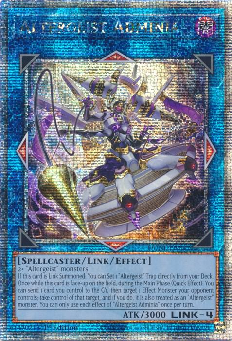 Altergeist Adminia (Quarter Century Secret Rare) card image