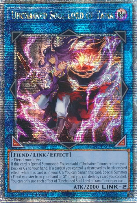 Unchained Soul Lord of Yama (Quarter Century Secret Rare) card image