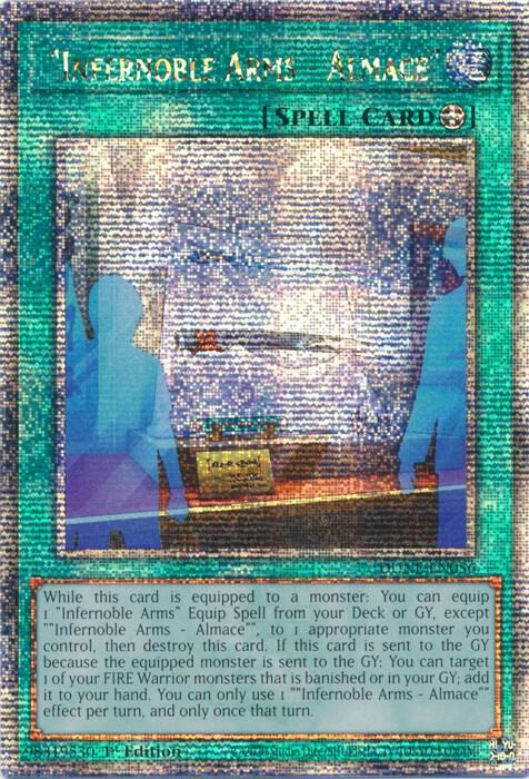 "Infernoble Arms - Almace" (Quarter Century Secret Rare) card image