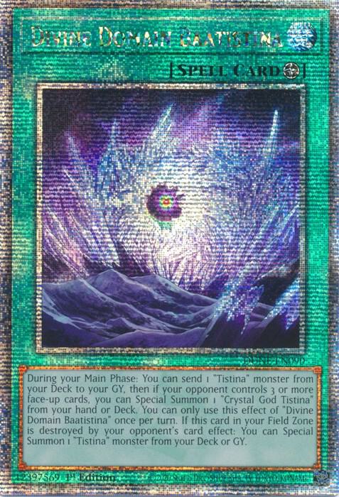 Divine Domain Baatistina (Quarter Century Secret Rare) card image
